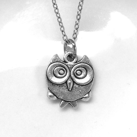 Miniature adorable Owl Charm Necklace - Picture 1 of 1